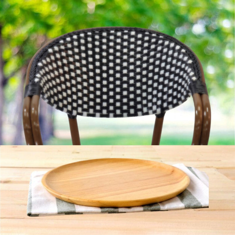 Luxe Parisian Bistro Outdoor Stacking Armchair