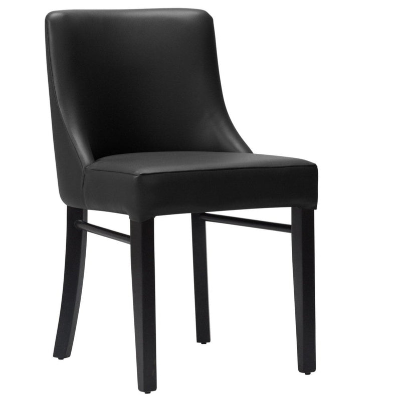 Merano Upholstered Side Chair - Black